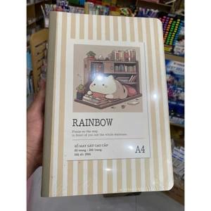 Sổ May Gáy Cao Cấp Rainbow của Hải Tiến 300tr kích thước 210*297 - Mã Số : 3866