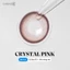 Kính áp tròng khoá ẩm 8H 1 Ngày Màu Hồng Pha Lê CARASE, Lens cận CRYSTAL PINK