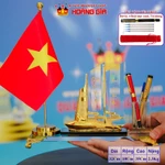 Bộ Cắm Bút Thuyền Buồm Phong Thủy Thuận Buồm Xuôi Gió, Cờ Đơn Sang Trọng, Tặng Bút Ký & Hộp Quà, Quà Tặng Hoàng Gia — ảnh 2
