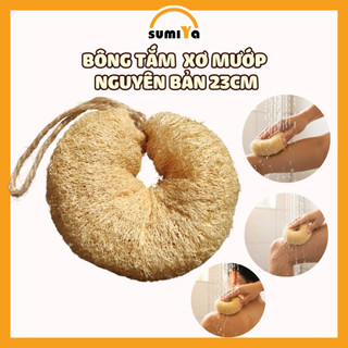 Bông Tắm Xơ Mướp Nguyên Bản Tắm Tẩy Tế Bào Chết Mát Xa Thiên Nhiên 100%
