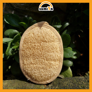 Bông Tắm Xơ Mướp Oval 9x13cm  Tắm Tẩy Tế Bào Chết Mát Xa Thiên Nhiên 100%
