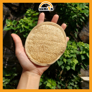 Bông Massage Xơ Mướp D12cm Rửa Sạch Mặt Mát Xa Tẩy Trang Tẩy Tế Bào Chết Thiên Nhiên 100%