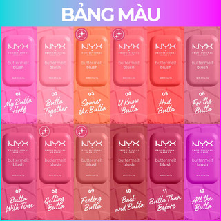 Phấn Má NYX, Phấn Má Hồng NYX Professional Makeup Buttermelt Blush 5g.