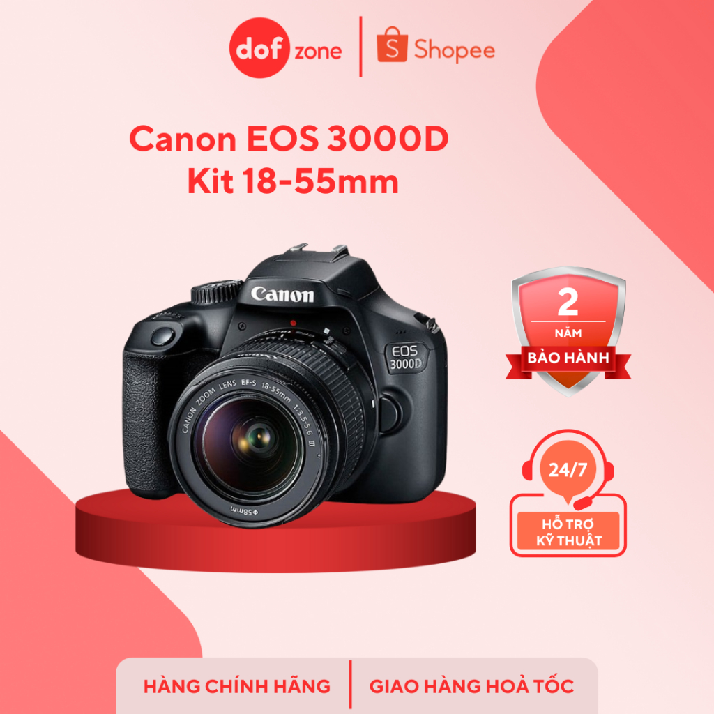 Canon EOS 3000D Kit 18-55 mm - Chính Hãng | Shopee Việt Nam
