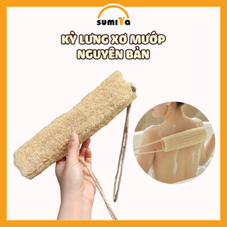 Đai Kỳ Lưng Xơ Mướp Nguyên Bản Tẩy Tế Bào Chết Mát Xa Lưng Thiên Nhiên 100%