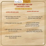 Bộ 2 Dao Bếp Tokee TK-04 – Dao Chặt, Dao Lọc,  Cán Gỗ Hương Chắc Chắn, Dùng Gia Đình Bảo hành 1 năm — ảnh 2