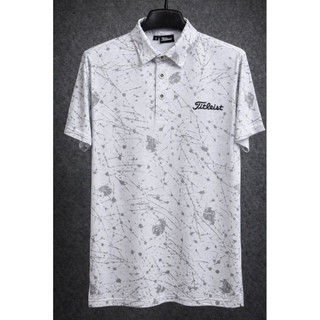 Áo golf titleist nam polo vải thun co dãn thấm hút mồ hôi