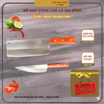 Bộ 2 Dao Bếp Tokee TK-04 – Dao Chặt, Dao Lọc,  Cán Gỗ Hương Chắc Chắn, Dùng Gia Đình Bảo hành 1 năm — ảnh 6