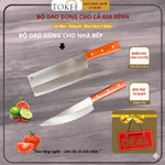 Bộ 2 Dao Bếp Tokee TK-04 – Dao Chặt, Dao Lọc,  Cán Gỗ Hương Chắc Chắn, Dùng Gia Đình Bảo hành 1 năm — ảnh 7