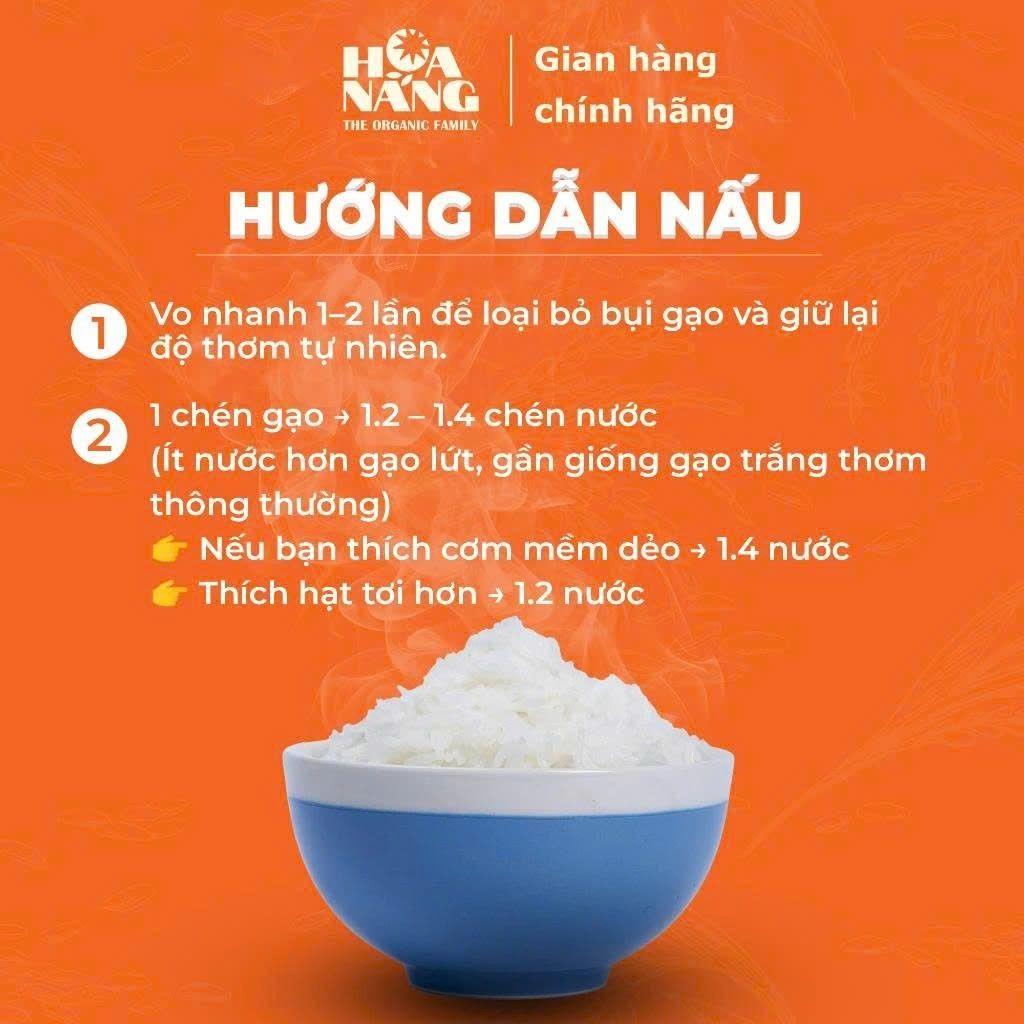 Gạo hữu cơ ST25 Hoa Nắng