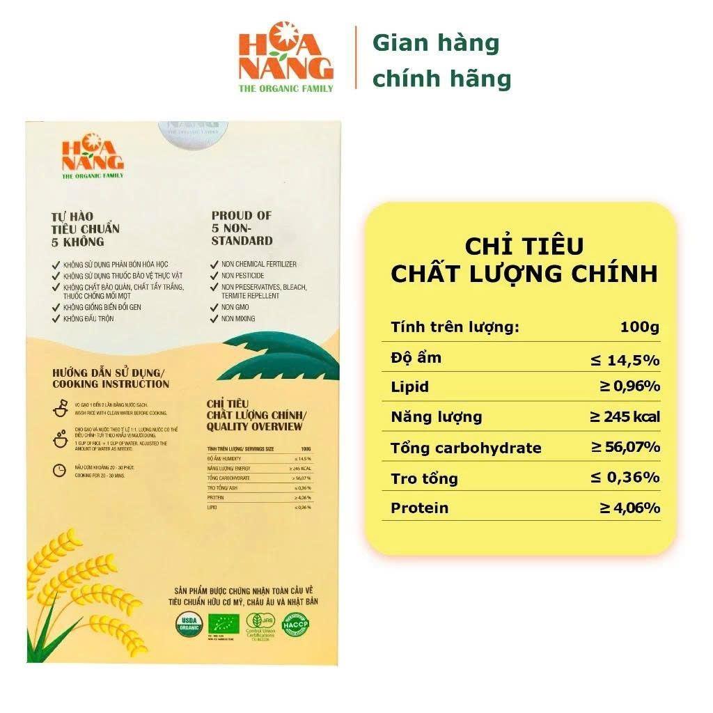 Gạo hữu cơ ST25 Hoa Nắng