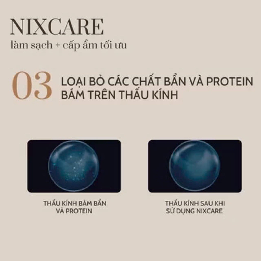 Nước ngâm lens NixCare Alpha premium Solution 160ml giữ ẩm và chăm sóc tốt cho mắt Muneyes
