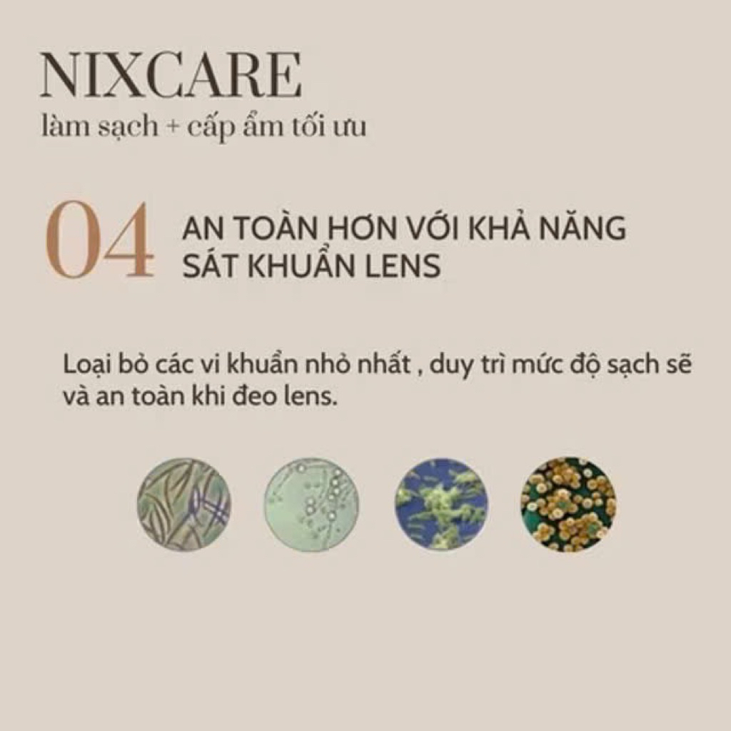 Nước ngâm lens NixCare Alpha premium Solution 160ml giữ ẩm và chăm sóc tốt cho mắt Muneyes