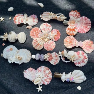Kẹp tóc vỏ sò tự nhiên phù hợp du lịch biển,chụp hình🌊