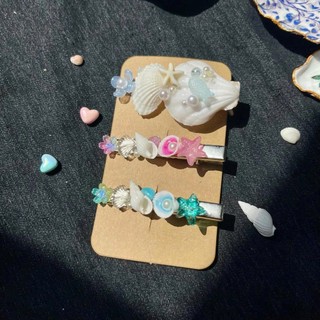 Kẹp tóc vỏ sò tự nhiên phù hợp du lịch biển,chụp hình🌊