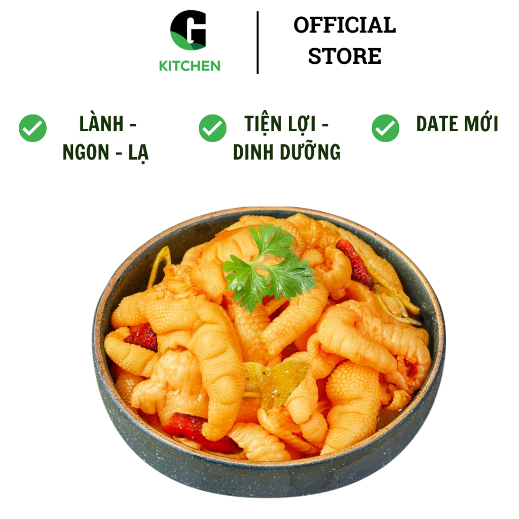 Hàng tặng - Chân gà rút xương sốt thái túi 155g G Kitchen