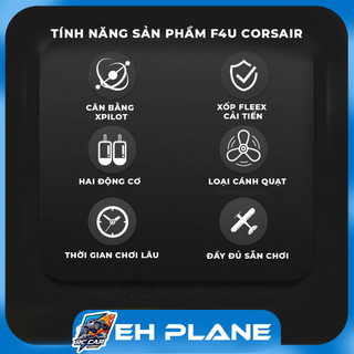 Máy bay chiến đấu điều khiển từ xa RC P51 Corsair hai động cơ huẩn luyện bay sơ cấp