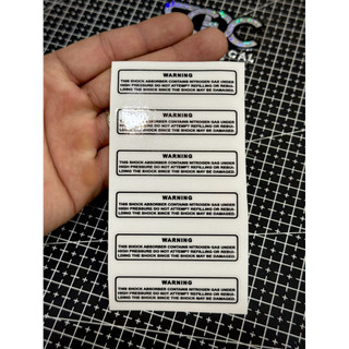 Tem Thông Số Shark X2 Cơ/Shark X2 Ec, Tem Warning Shark X2 - 2 Màu Sắc |SGDC - 1 Cái/Cặp|