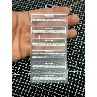 Tem Thông Số Shark X2 Cơ/Shark X2 Ec, Tem Warning Shark X2 - 2 Màu Sắc |SGDC - 1 Cái/Cặp|