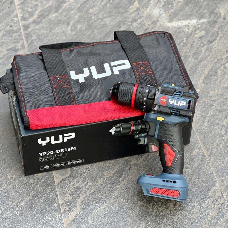 Máy khoan Pin 20V YUP/ YUPAI YP20-DR13M /YP20-DR10M lực siết 60Nm-tốc 2000v/phút ,động cơ không than