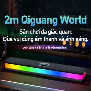 RGB Loa Bluetooth Máy Tính Gaming Để Bàn Âm Thanh Chất Lượng, Bass Mạnh, Đèn RGB Nhạy Theo Nhạc, Pin 4-8 Giờ