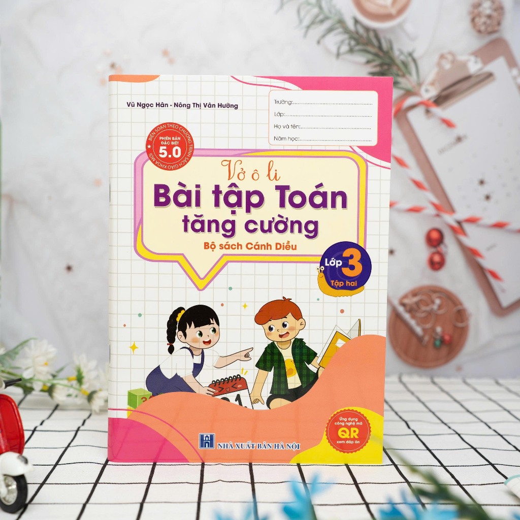 Sách - Vở Bài Tập Toán Tăng Cường Lớp 3 Tập 2 Cánh Diều - HAnPhuc