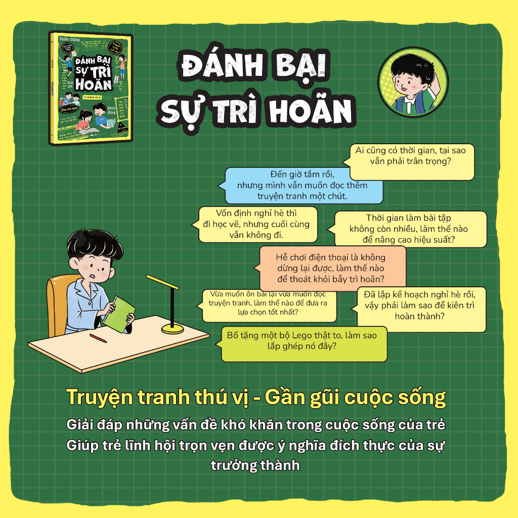 Đánh Bại Sự Trì Hoãn - Truyện Tranh Trẻ Em - Tiên Phong Books