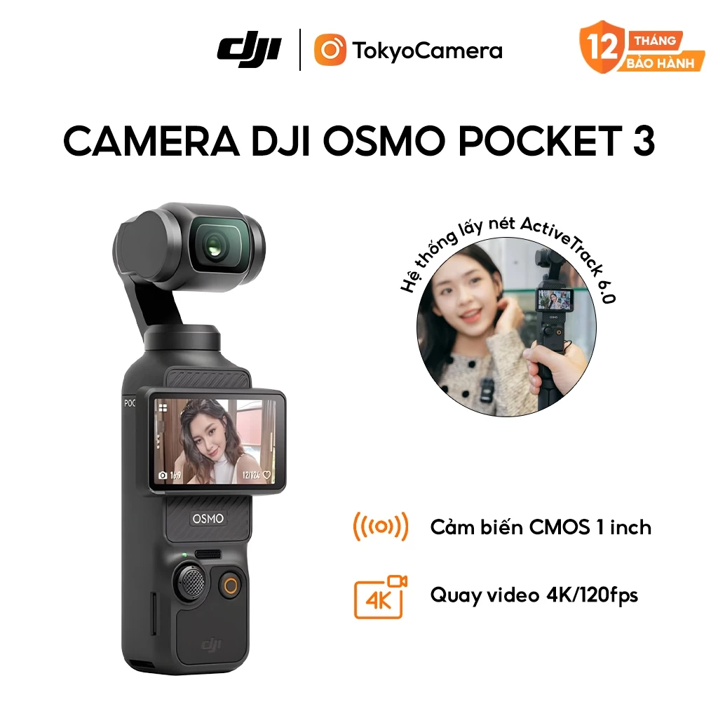 Camera DJI Osmo Pocket 3 Bảo hành chính hãng 12 tháng toàn quốc