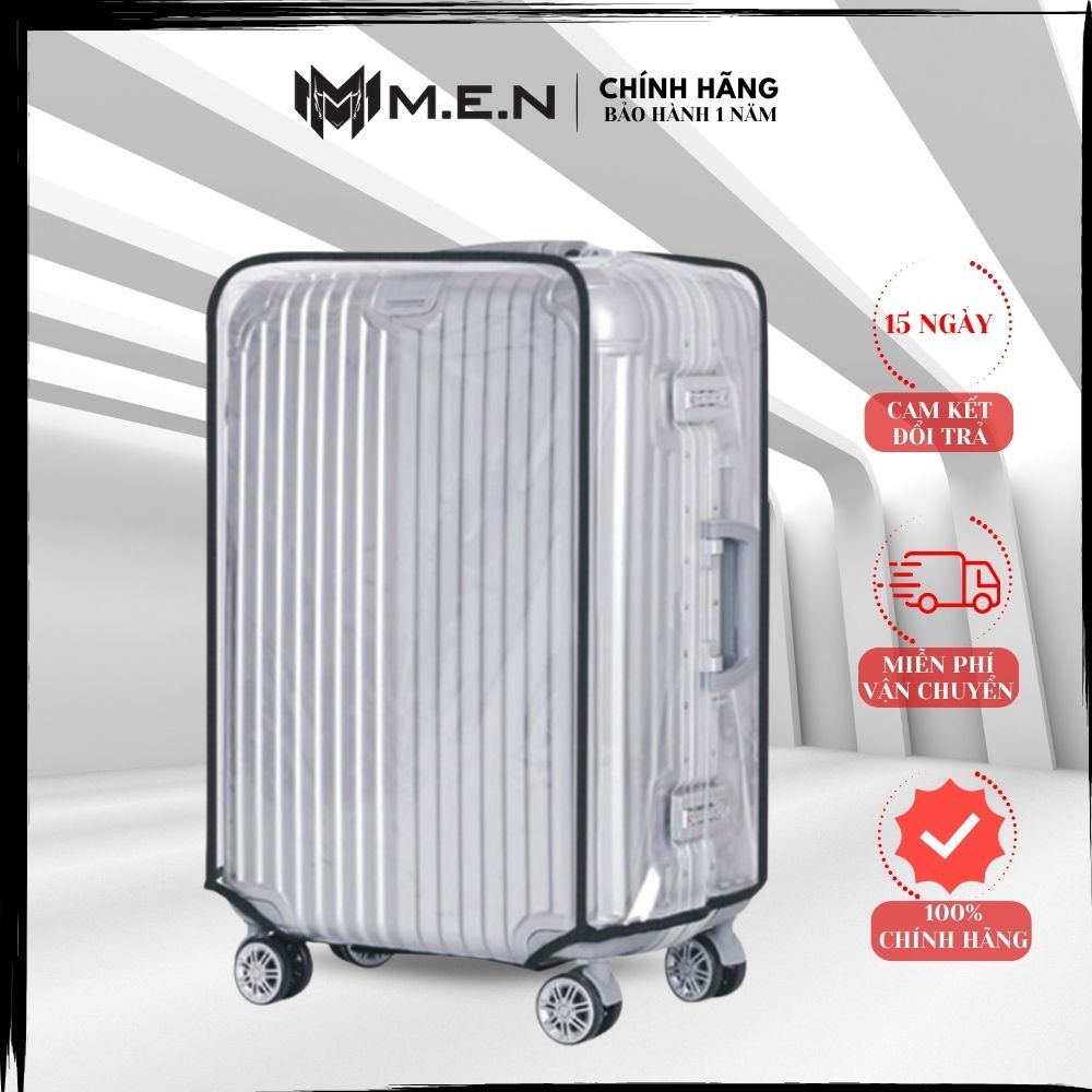 Vải Bọc trùm Vali vải nhựa trong suốt Size 20-24-28 inch (nâu, hồng,xanh ,đen trắng) K501