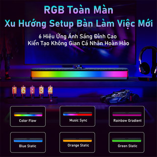 Loa Máy Tính Gaming Soundbar Bluetooth Để Bàn L-90, Âm Thanh Hay Bass Cực Mạnh Led RGB Nháy Theo Nhạc Pin Dùng 4H
