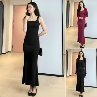 Váy Body Dáng Dài Đuôi Cá Belles Thun Tăm Hàn Loại 1 Co Giãn 4 Chiều Thoải Mái Mềm Mát VB02