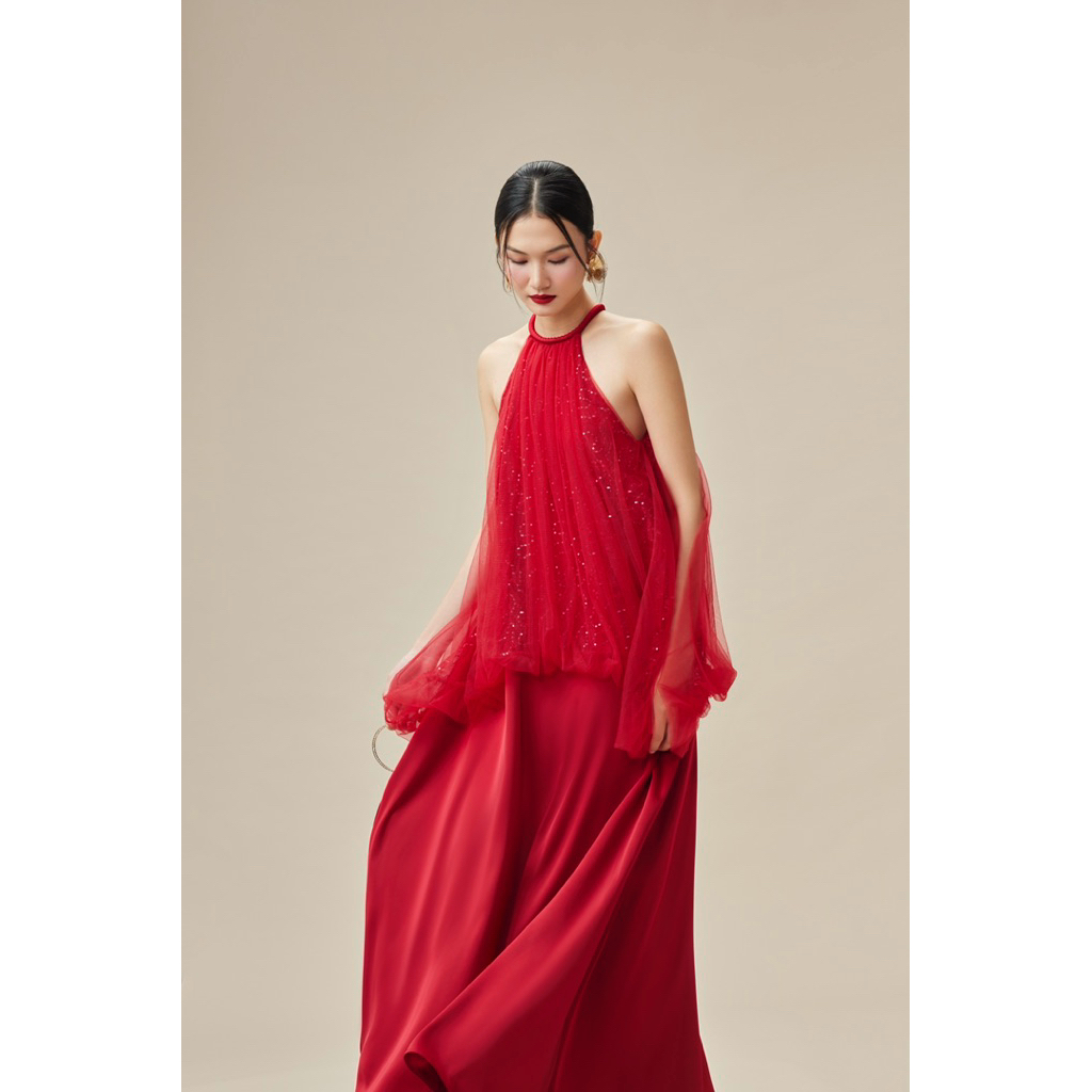 [WEWEAR] Yếm lụa phối ren, lưới mềm, detail bí phom fresize ( LEJA ...