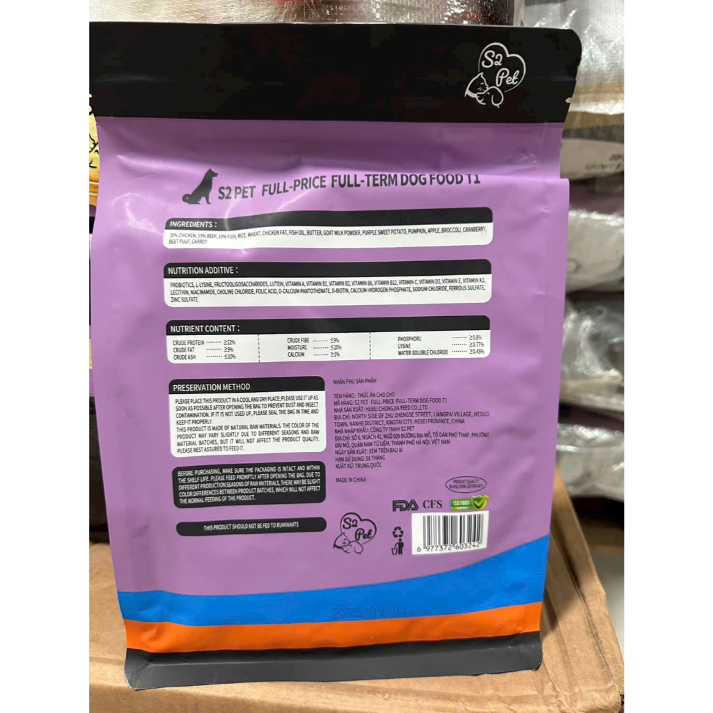 Hạt Cho Chó S2 PET T1 Thịt Sấy Siêu Topping – Thức Ăn Khô Giàu Đạm, Mượt Lông, Dễ Ăn Cho Chó Mọi Lứa Tuổi