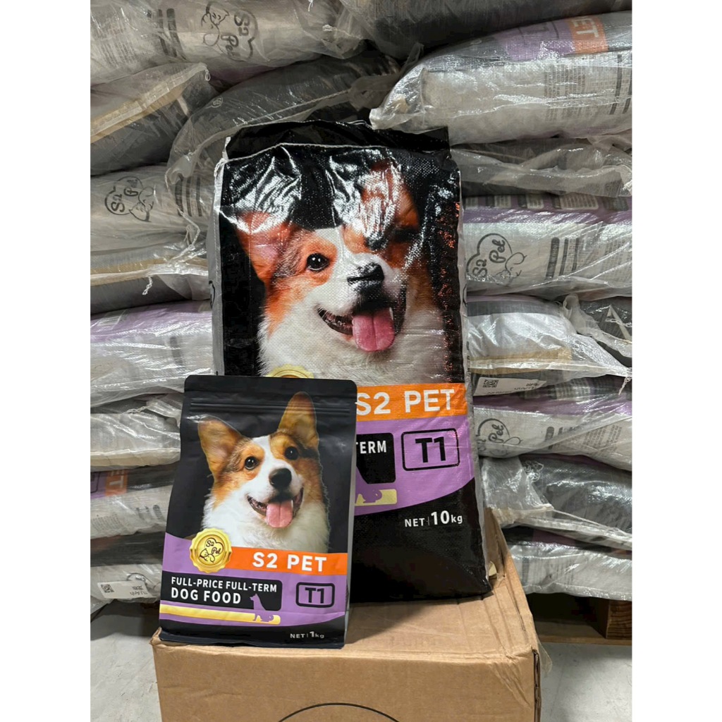 Hạt Cho Chó S2 PET T1 Thịt Sấy Siêu Topping – Thức Ăn Khô Giàu Đạm, Mượt Lông, Dễ Ăn Cho Chó Mọi Lứa Tuổi