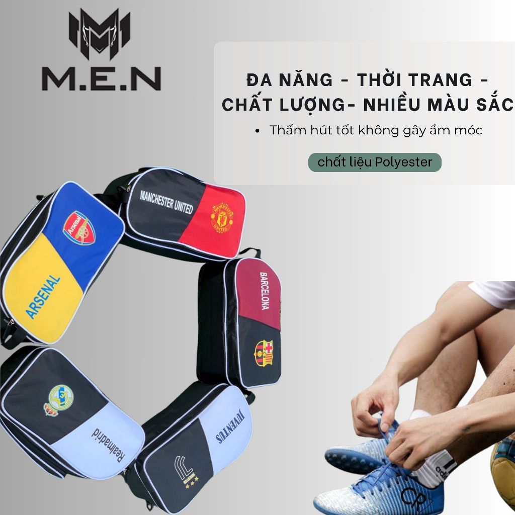 Túi Đựng Giày, Túi Rút Họa Chống Bẩn đá bóng inch hình nhiều CLB nổi tiếng gsr 45 (ảnh thật)