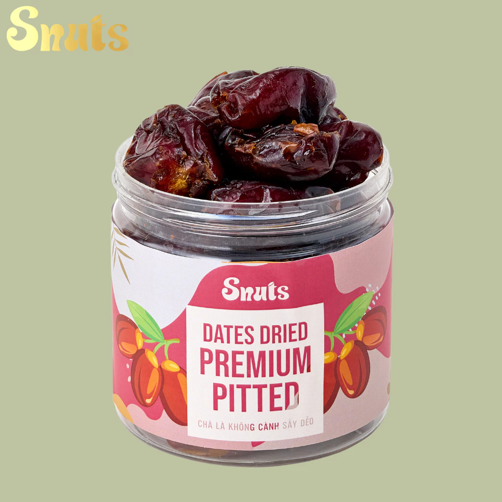 Trái Cây Sấy Dẻo SNUTS - Táo đỏ, Gừng, Dứa, Vỏ bưởi, Xoài, Chà Là, Mứt Trái Cây Healthy