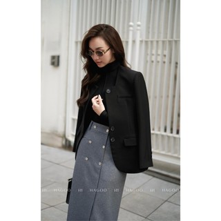Set 3 chi tiết Áo Blazer và quần bấu ly và chân váy HAGOO phong cách công sở [B8067-CV8067]