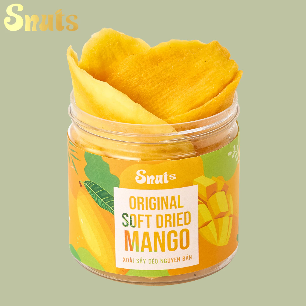 Trái Cây Sấy Dẻo SNUTS - Táo đỏ, Gừng, Dứa, Vỏ bưởi, Xoài, Chà Là, Mứt Trái Cây Healthy