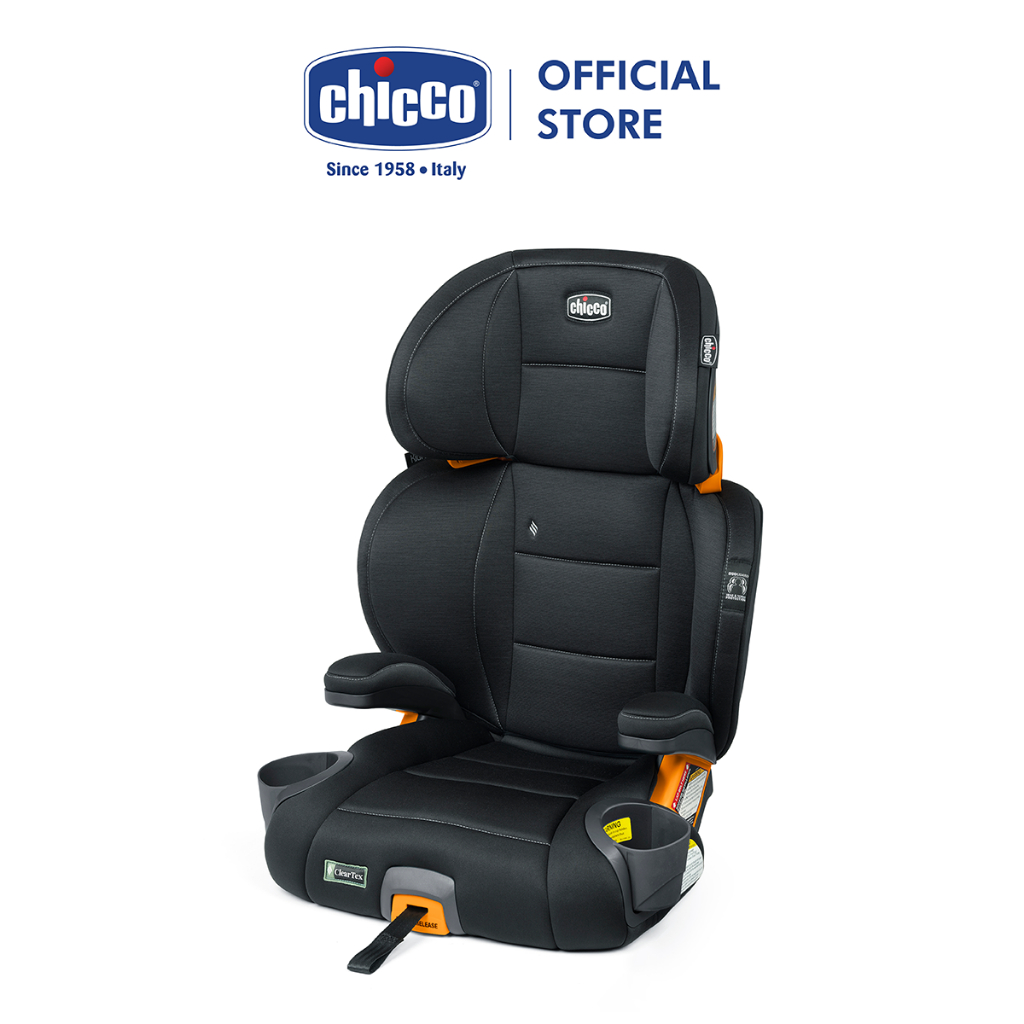 Ghế ô tô Chicco KidFit Plus 2 trong 1 ISOFIX ClearTex - Màu ghi đá/Màu xanh biển/Màu đen satin