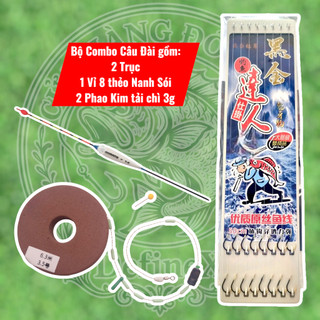 Bộ 2 Trục + 8 Thẻo + 2 Phao - Combo Câu Đài Siêu Tiện Dụng