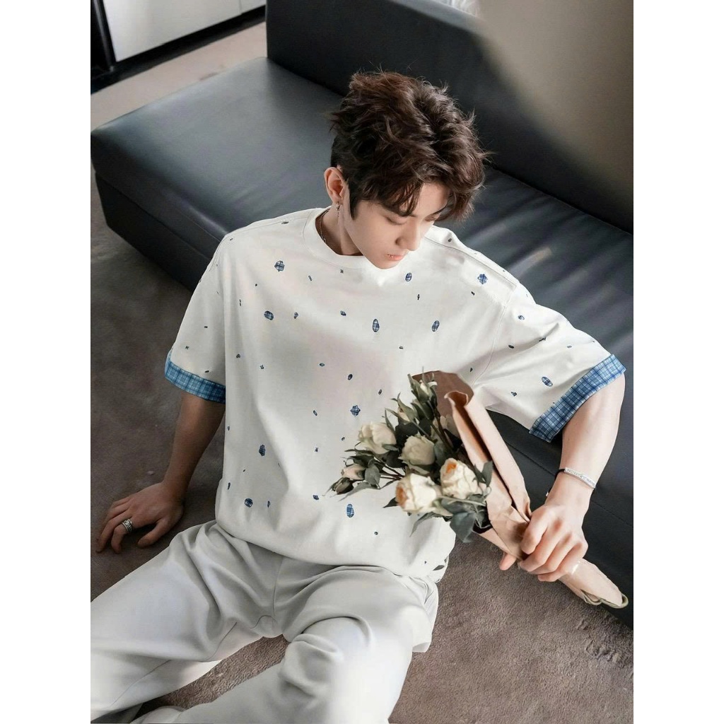 Áo thun Stee Cổ tròn Mix FRAG Localbrand ICVCVNI Unisex