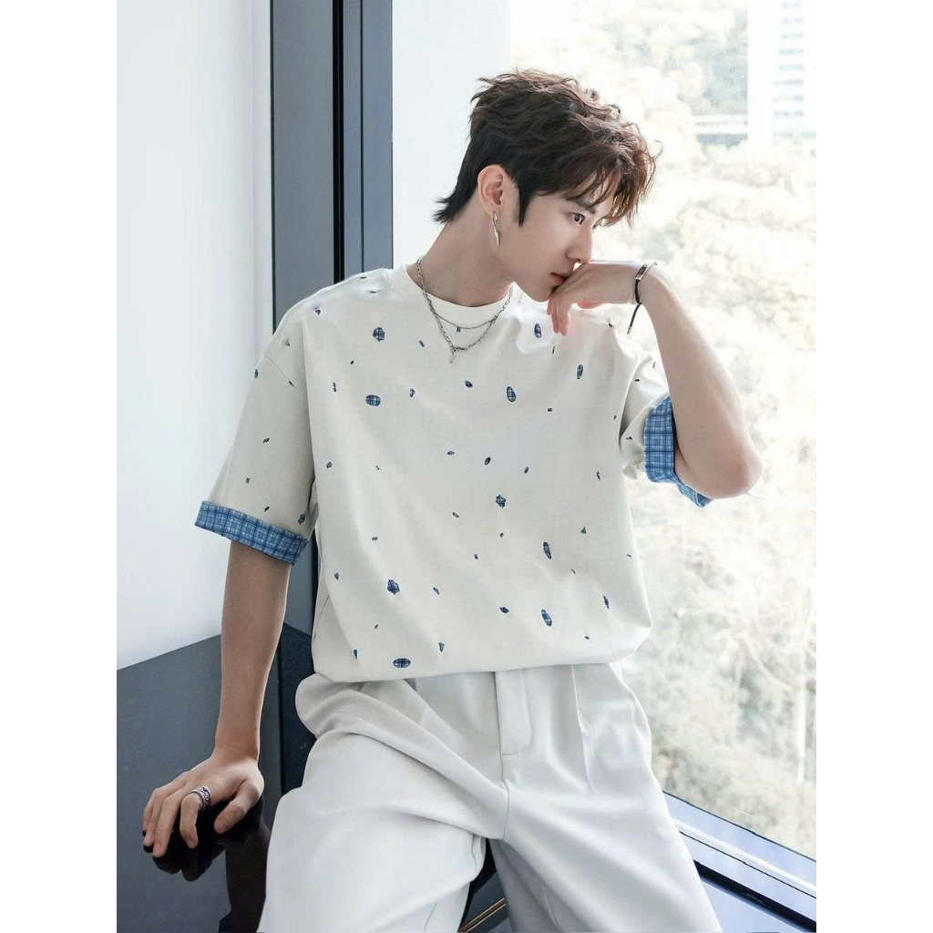Áo thun Stee Cổ tròn Mix FRAG Localbrand ICVCVNI Unisex