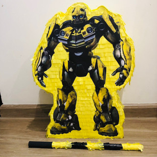 Pinata Bumblebee Transformers robot - trò chơi đập kẹo. Trang trí tiệc dành cho bé trai