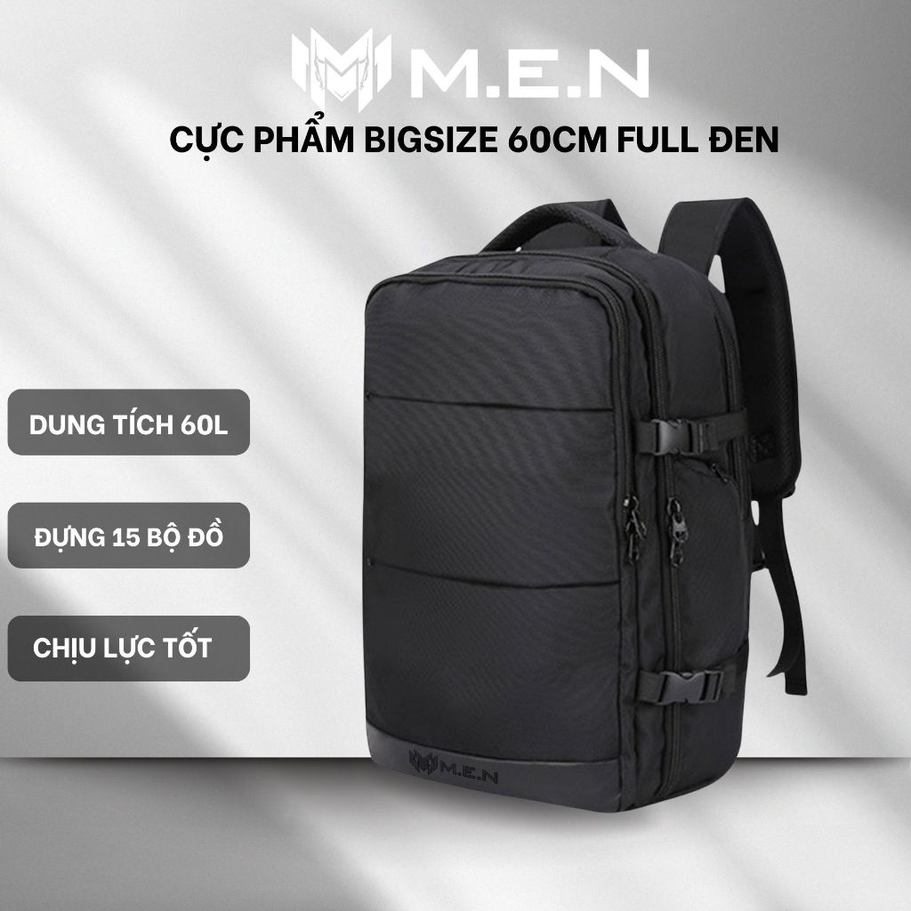 Balo thể thao du lịch ngăn đựng giày có sạt USB công nghệ mới Full đen Suntown có tăng đưa Shalla DF44