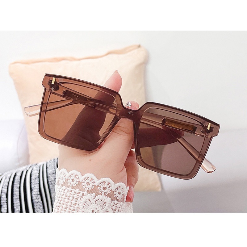 [Peinn] Mắt kính râm mát nữ nam gọng kính vuông chuẩn UV400 chống tia bức xạ   thời trang đẹp 256