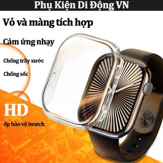 Ốp Apple Watch kính cường lực chống sốc chống trầy cho Series 10 9 8 7 6 5 4 SE 40 42 44 45 46 49mm