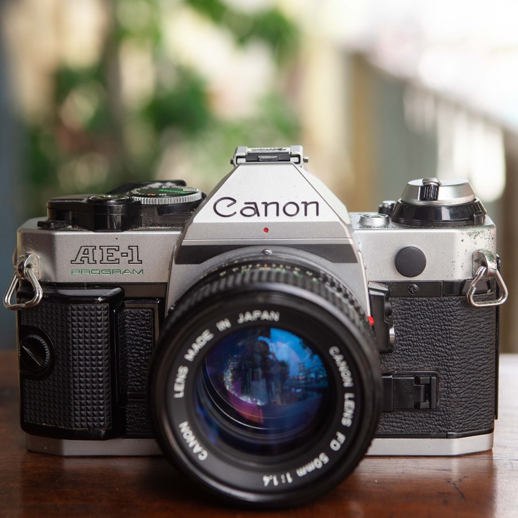 Canon AE1 Program (Silver/Seri 1236535) – Canon FD 50mm f/1.4 SSC