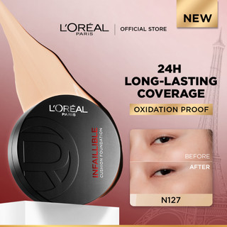 Phấn nước dạng kem nền 24H mịn mướt lâu trôi, che phủ, kiềm dầu L’oreal Paris Infallible Fresh Wear 11G