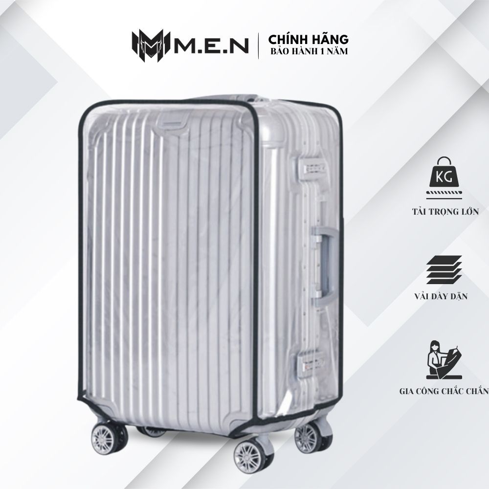 Bao trùm nhựa pvc trắng trong bảo vệ vali size 18/20/22/24/26/28/30 có viền- không viền-khe kéo toàn diện [HOT DEAL]