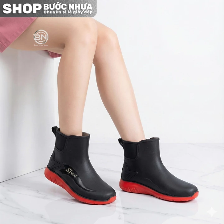 [ HÀNG XUẤT KHẨU 2026 ] Ủng cao su bảo hộ lao động - ủng ngắn chống nước đi mưa làm vườn nông nghiệp